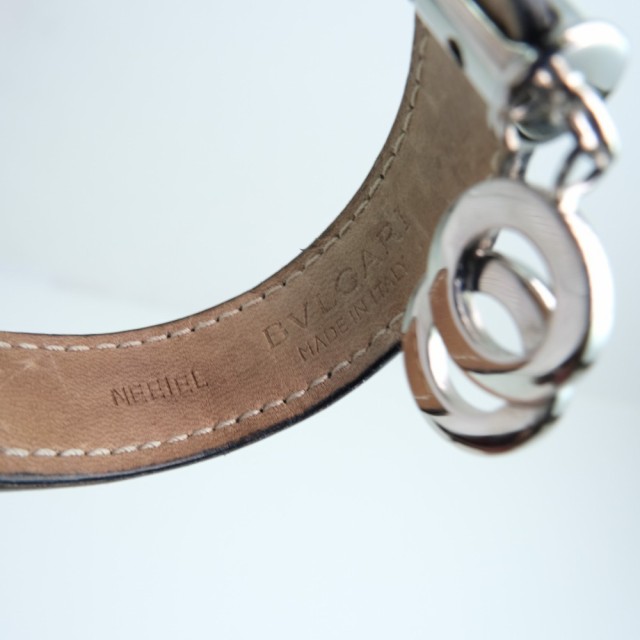 にしきの BVLGARI ユニセックス ランクA-の通販はau PAY マーケット - 質にしきの|商品ロットナンバー:480771301 ブルガリ バングル カーフ 黒 ブレスレット カラー