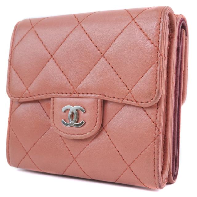 ピンク Chanel 二つ折り財布 レディースの通販はau Pay マーケット 質にしきの