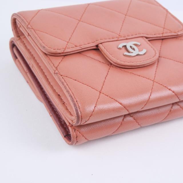 ピンク Chanel 二つ折り財布 レディースの通販はau Pay マーケット 質にしきの