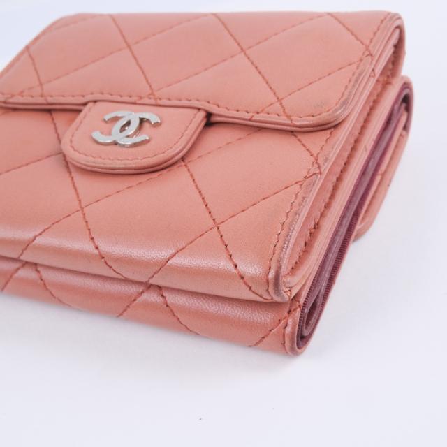 ピンク Chanel 二つ折り財布 レディースの通販はau Pay マーケット 質にしきの