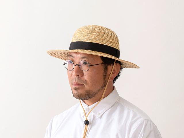田中帽子店 Roger ロジャー 麦わら つば広丸型ハット 麦わら帽子 ストローハット 59cm メンズ Uk H105 Ss007 Tech