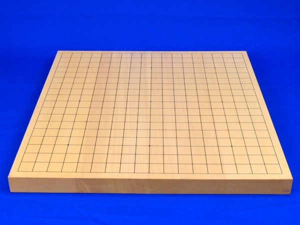 囲碁セット ヒバ1寸ハギ卓上碁盤セット 商い ガラス碁石新生梅 栗碁笥大