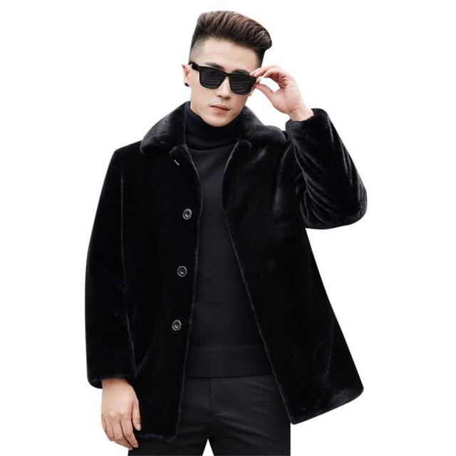 メンズ ボアジャケット黒 メンズ 通販 ムートンジャケット あった 折襟 ショート丈 ライダースジャケット カジュアル防寒コート裏起毛 Usi Rmuti Ac Th