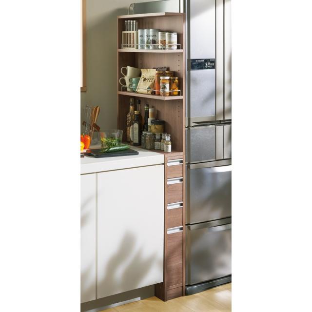 大得価大人気 家具 収納 キッチン収納 食器棚 キッチン隙間収納 取り出しやすい2面オープンすき間収納庫 奥行55cm 幅15cm の通販はau Pay マーケット ディノス Au Pay マーケット店 商品ロットナンバー 新品最新品