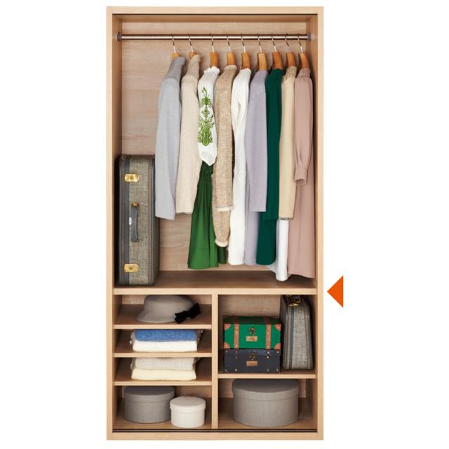 超ポイントバック祭 ハンガーラック 家具 収納 衣類収納 クローゼットハンガー カバー オシャレな北欧風デザイン 天然木調 引き戸クローゼットハンガー 幅90cm Www Lacasadipaglia Com