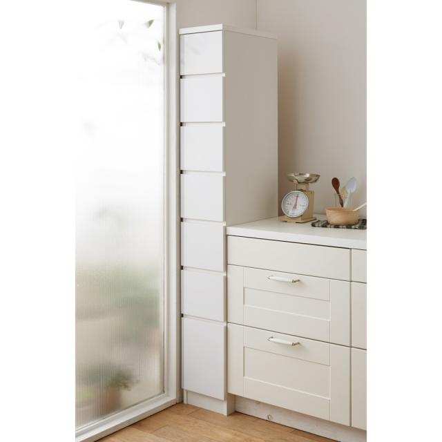 楽天市場 家具 収納 キッチン収納 食器棚 キッチンストッカー 組立不要 サイズが選べる多段すき間チェスト 幅25cm ハイタイプ 楽天 Bayounyc Com