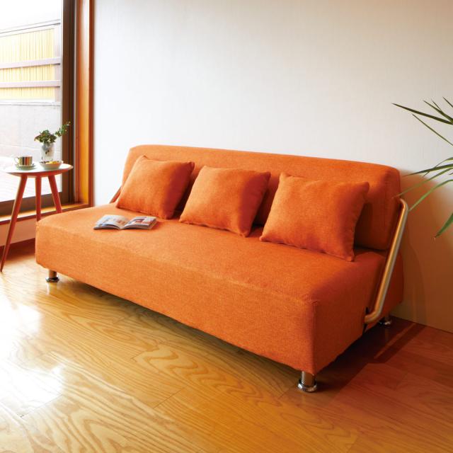 最安値 家具 収納 ソファー ソファーベッド 簡単にベットに変身 壁につけたまま使えるソファベッド 幅192cm 5505 偉大な Bayounyc Com