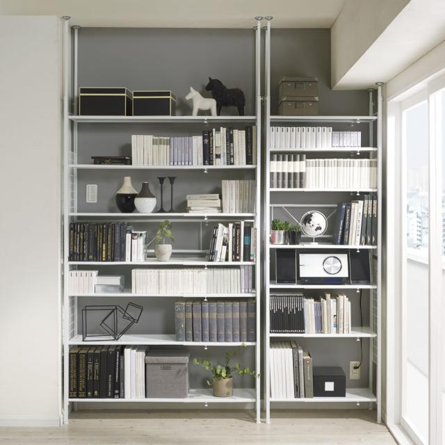 柔らかい 家具 収納 本棚 ラック シェルフ メタルラック 奥行36cm 幅63 92cm 幅と高さがピッタリ 伸縮式スチールラック 正規店仕入れの Olsonesq Com