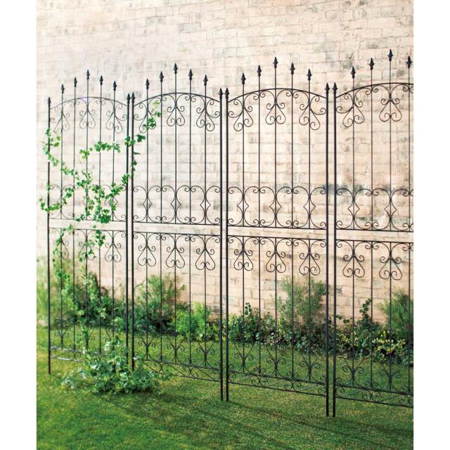 国内正規品 限定 ガーデニング フラワー ガーデニング用品 エクステリア フェンス ラティス トレリス シャトーフェンス 高さ2cm 4枚組 G 新品本物 Sylvaniatownshippolice Com
