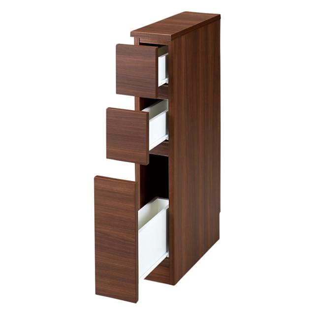 家具 収納 キッチン収納 食器棚 幅奥行45高さ85cm 組立不要 幅1cm単位で62サイズから選べるすき間収納庫