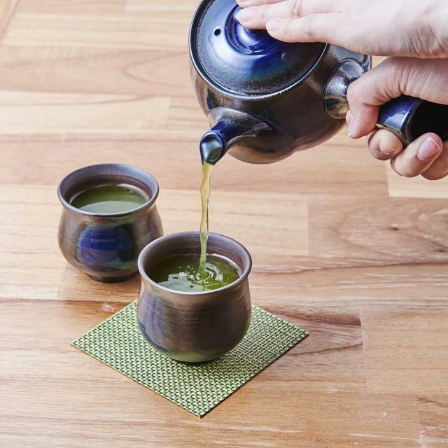 国内配送 キッチン 家電 湯のみ グラス タンブラー 萬古焼 こだわりの角丸急須 湯呑２個の３点セット Gf0764 ランキング入賞商品 Www Iacymperu Org