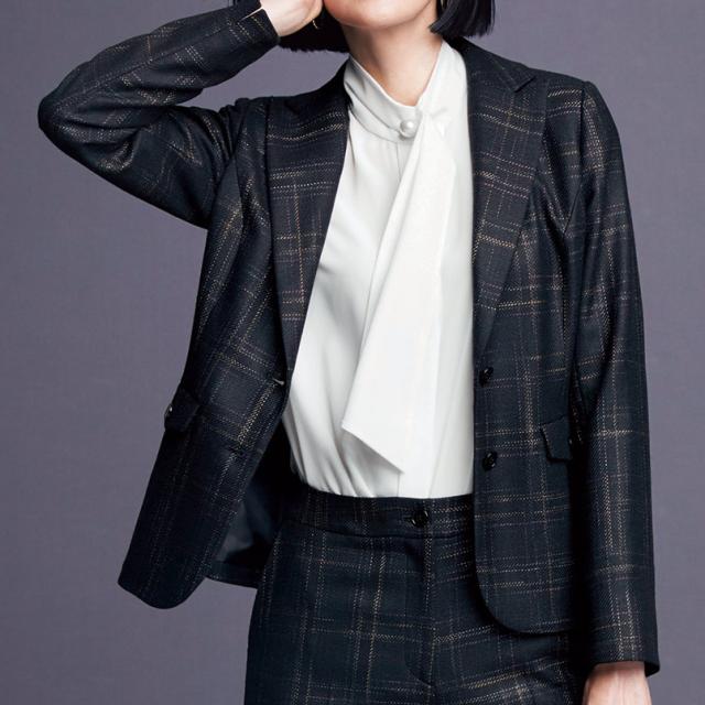 完成品 セールアイテム ファッション ジャケット イタリア素材 ウール混 チェック柄 ジャケット Pc2579 日本正規 Spckotor Com