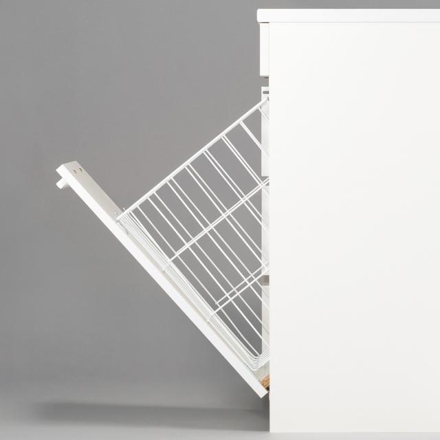 希少 家具 収納 トイレ収納 洗面所収納 組立不要 隠せる脱衣カゴ付きサニタリーチェスト カゴ1個 引き出し 幅60奥行30cm 数量限定 特売 Bayounyc Com