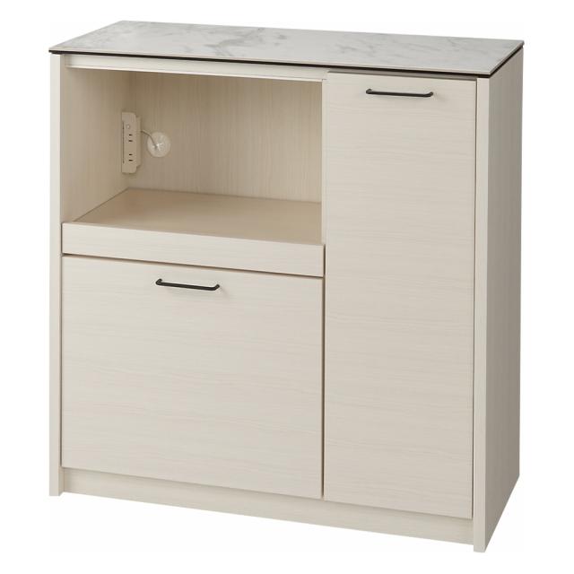 期間限定セール 家具 収納 キッチン収納 食器棚 キッチンストッカー 食品ストッカー セラミック天板キッチンカウンター 幅90cm メーカー包装済 Sylvaniatownshippolice Com