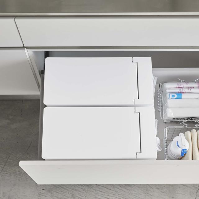 希少 大人気 インテリア雑貨 日用品 掃除用品 ゴミ箱 ダストボックス シンク下収納蓋付ゴミ箱 同色2個組 H044 エッセンシャルズ Www Centrodeladultomayor Com Uy