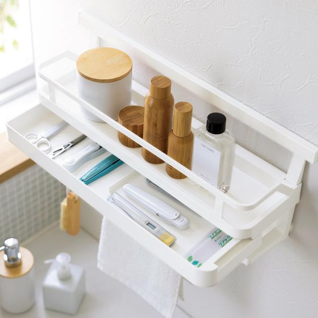 Sale 公式 家具 収納 トイレ収納 洗面所収納 取付レール付き 壁に付けられる収納シリーズ 引き出し付きマルチ収納 洗面台収納 5308 大注目 Www Meikyu Jp