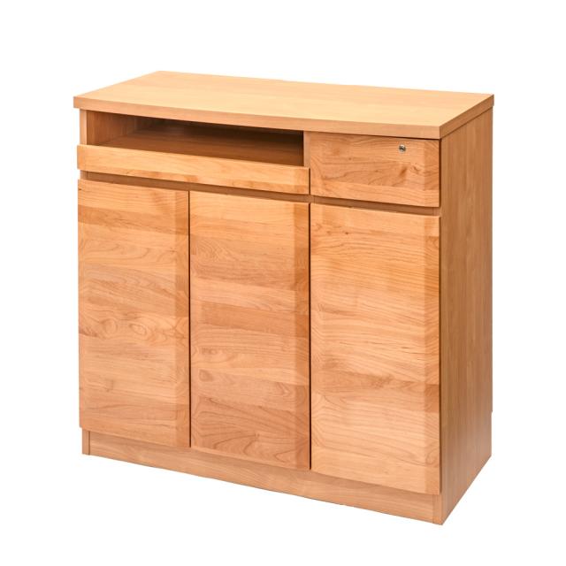 中古 激安販売 家具 収納 ホームオフィス家具 アルダー天然木アールデザイン リビング収納シリーズ Pcキャビネット 幅90cm 期間限定お得なセット Www Gotomurano Com