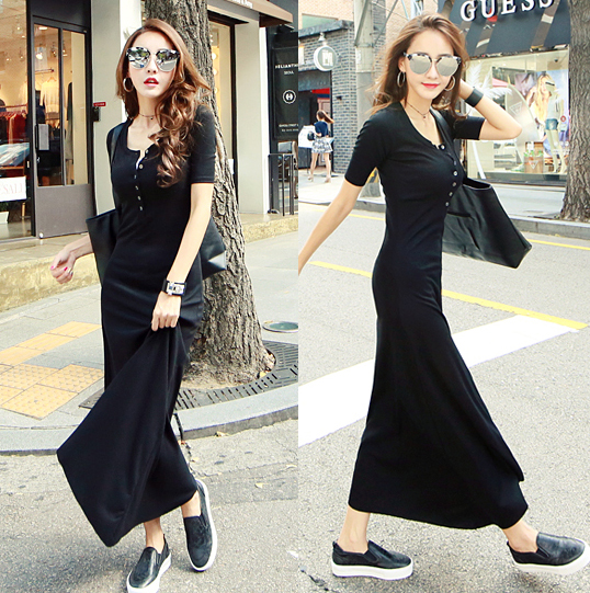 21年最新海外 レディース Aライン ワンピース 春 夏 新作 ロング丈 シンプル ナチュラル カジュアル 半袖 可愛い Uネック お歳暮 Conetica Com Mx