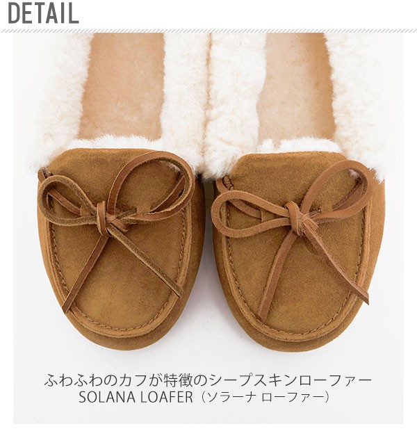 Ugg モカシン レディース アグ 通販 スリッポン リボン 本革 羊革