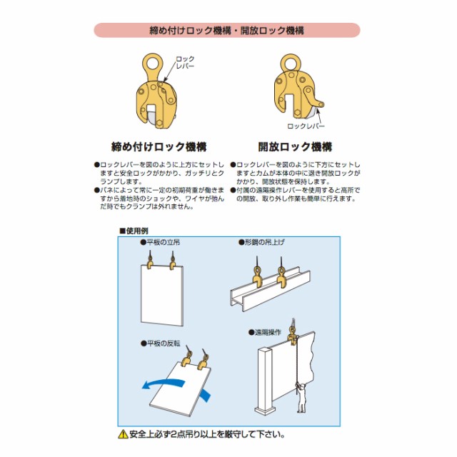 限定品安い 代引不可 スーパーツール 縦吊クランプ ロックレバー式 遠隔操作レバー付 SVCS5L 容量0.5t クランプ範囲0〜19mm レバーで簡単に締付解放の通販はau PAY マーケット - 株式会社プラスワイズ au PAY 国産定番