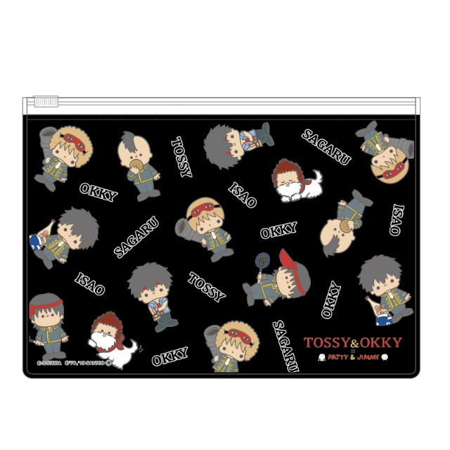 真選組b 銀魂 サンリオキャラクターズ クリアフラットポーチの通販はau Wowma ワウマ 激安トレカのリアライズ 商品ロットナンバー