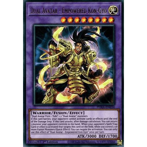 遊戯王 Phra En034 双天将 金剛 Dual Avatar Empowered Kon Gyo 英語版 1st E