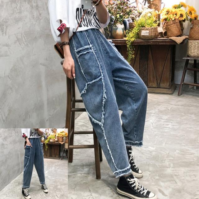 21 春夏新作 レディース サックスデニム フリンジ ジーンズ デニム パンツ ジーンズ デニムパンツ 9分丈 テーパード 綿 コットン ウォの通販はau Pay マーケット ｓａｋｕｒａファッション 商品ロットナンバー