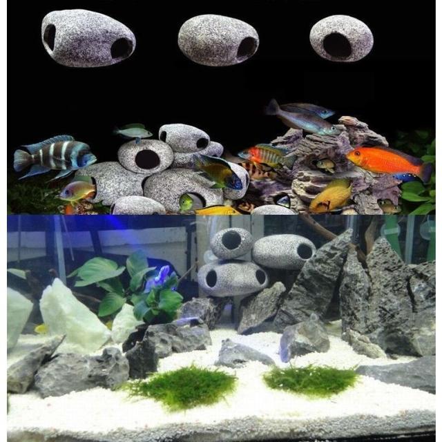 水槽用アクセサリー レイアウト 隠れ家 巣 レイアウトストーン 隠れ家ストーン 隠れ家石 熱帯魚 観賞魚 金魚 アクアリウム アの通販はau Wowma ワウマ 美良 商品ロットナンバー