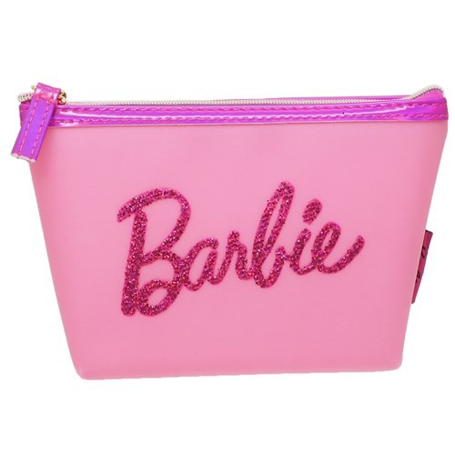 バービー コスメポーチ 舟形ポーチ グリッターラメ Barbie 17 11 6cm バービー コスメポーチ 舟形ポーチ グリッターラメ Barbie 17 11 6cm