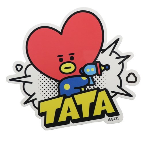 Bt21 ビッグ シール 耐水耐光 ダイカット ステッカー Tata Line Friends 屋外使用 キャラクター グッズ メール便可の通販はau Wowma ワウマ シネマコレクション 5400円以上で送料無料 商品ロットナンバー