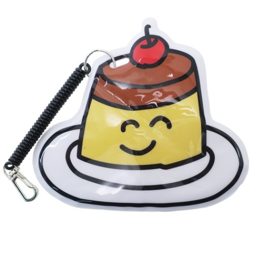 定期入れ プリン Icカードケース ぷりんさん ダイカットパスケース おもしろ雑貨 グッズ メール便可