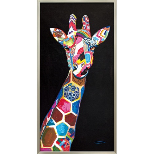 オイルペイントアート 動物画 ジラフ シック Op 230 53x103cm キリン カラフル かわいい インテリア 取寄品 送料無料の通販はau Pay マーケット シネマコレクション 5400円以上で送料無料 商品ロットナンバー