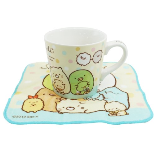 すみっコぐらし マグカップ ミニタオル セット ギフト食器 ドット サンエックス かわいい キャラクター グッズの通販はau Wowma ワウマ シネマコレクション 5400円以上で送料無料 商品ロットナンバー