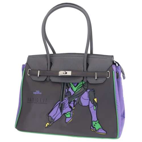 エッセンシャルズ Mis Zapatos Radio Eva ハンドバッグ 合皮 ボストンバッグl 初号機 エヴァンゲリオンコラボ アニメキャラクター グッズ 日本正規品 Farmerscentre Com Ng