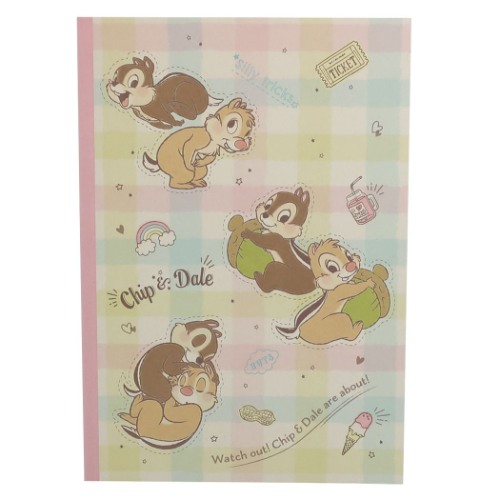 チップデール 横罫 ノート B5 学習 プチパレ チェック ディズニー キャラクター グッズ メール便可