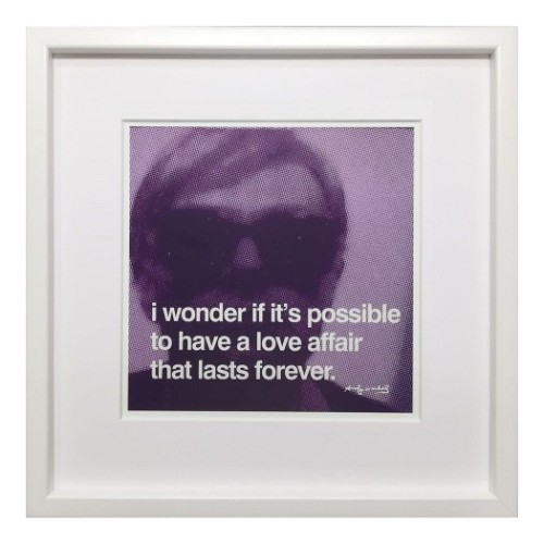 現金特価 アンディ ウォーホール アート Andy Warhol Pop Art I Wonder If It S Possible To Have A Love Affair That Lasts Forever 取寄品 包装無料 送料無料 Www Centrodeladultomayor Com Uy