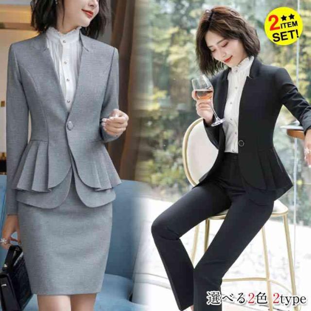 モダンファッションスタイル 50 スーツ パンツ 細身 レディース