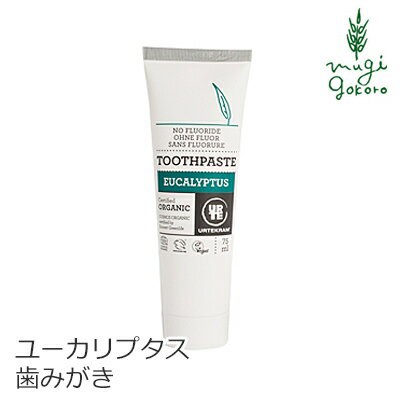 歯磨き粉 オーガニック ウルテクラム Urtekram ユーカリ 歯磨き 75ml