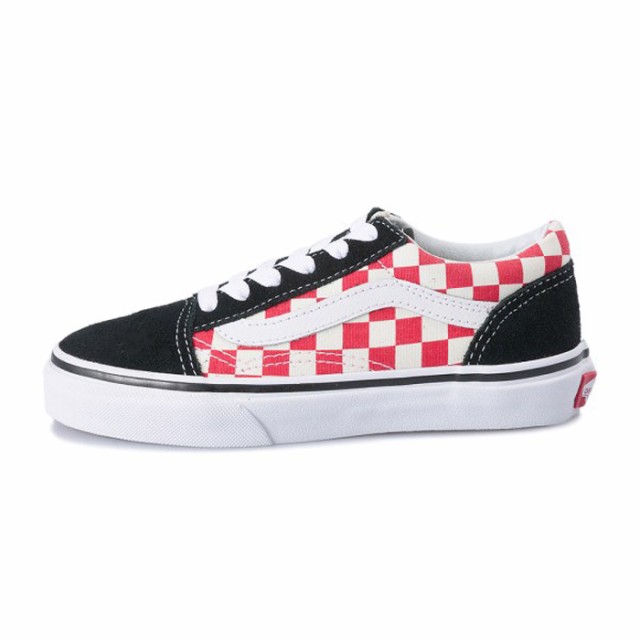 vans old school kids red