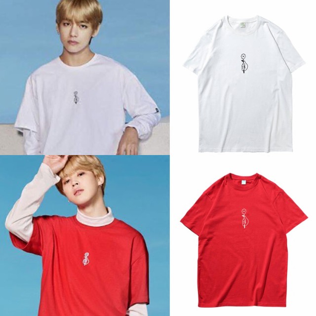 Bts 防弾少年団 V Jimin週辺半袖tシャツ 韓国ファッション 男女兼用 トップスの通販はau Pay マーケット F Star Au Pay マーケット店 商品ロットナンバー