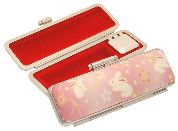 印鑑ケース はんこケース 夢シリーズケース うさぎ ピンク 13 5mm 15mm用 かわいい 朱肉付き 1の通販はau Pay マーケット 便利工房なかやま 商品ロットナンバー