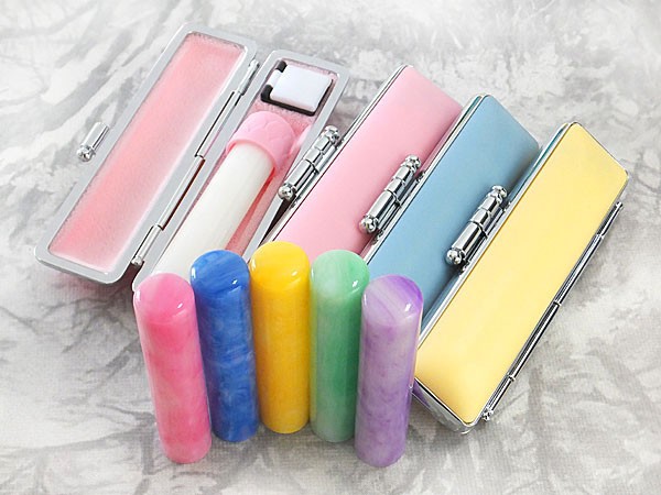 印鑑 はんこセット 3色から選べるずっときれいケース付き 蝶貝 カラフル印鑑 12mm銀行印 認印 印鑑 はんこセット 3色から選べるずっときれいケース付き 蝶貝 カラフル印鑑 12mm銀行印 認印