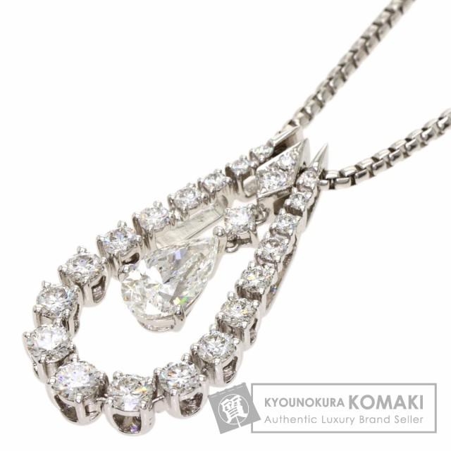 ミキモト MIKIMOTO ダイヤモンド ネックレス K18ホワイトゴールド レディース 中古