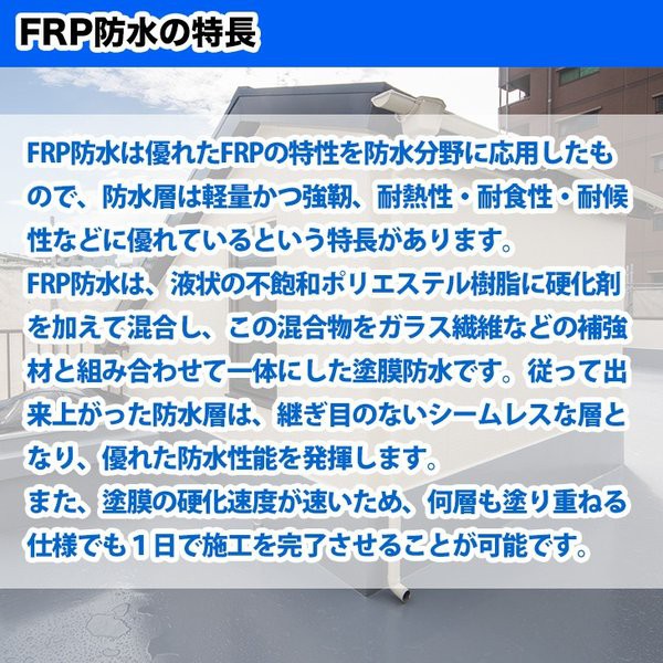 最安 Frp防水材料６点 キット ５平米用 補修 改修 軟質 イソ系 耐震 Frp樹脂 硬化剤 ガラスマット ポリパテ プライマー トップコート付 セ 最安値に挑戦 Centrodeladultomayor Com Uy