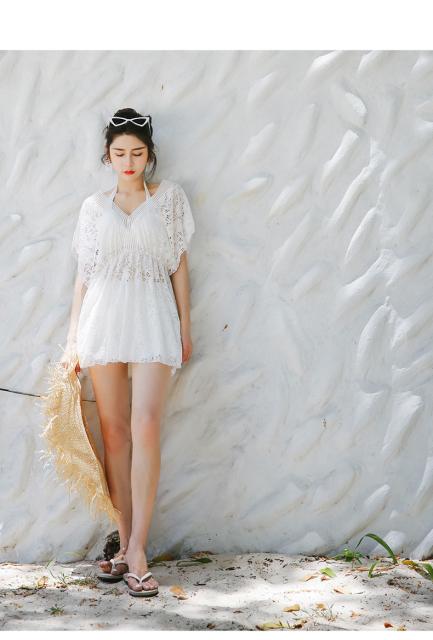 最終値下げ ビキニ 水着 ワンピース レース かわいい セクシー 可愛い 白 ホワイト リゾート 体型カバー 大きいサイズ ボタニカル レディース トレン 全国宅配無料 Diquinsa Com Mx