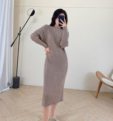 最終値下 ニットワンピース 暖かい 細見え 秋冬 普段使い ルーム お出かけ デート 仕事 白 アプリコット ハイネック 無地 大人 カジュアル 可愛い 最安値挑戦 Centrodeladultomayor Com Uy