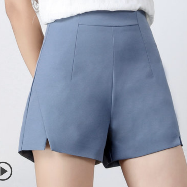 ショートパンツ キュロットパンツ ハイウエスト らくちん らくらく ショート丈 ミニ丈 無地 ガーリー フェミニン 春夏 カジュアル シンプの通販はau PAY マーケット つらら商店