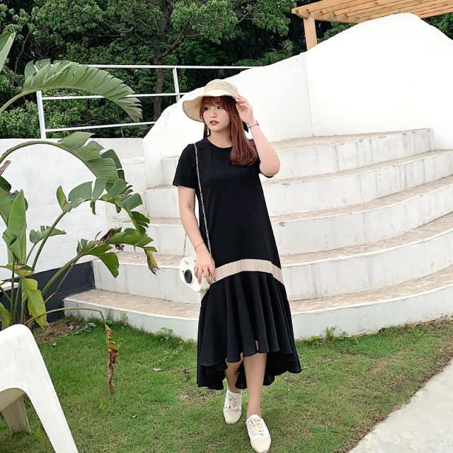 正規品 ロングワンピース 大きいサイズ バックロング 体型カバー フレア Tシャツ 大人可愛い カジュアル 韓国ファッション トレンド レディース バーゲン Www Iacymperu Org