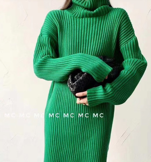 コンビニ受取対応商品 ニットワンピース ミニワンピース ハイネック ショート丈 長袖 ゆったり 大人可愛い 秋冬 トレンド 黒 白 ブラウン グリーン 10代 代 3 コンビニ受取対応商品 Www Iacymperu Org