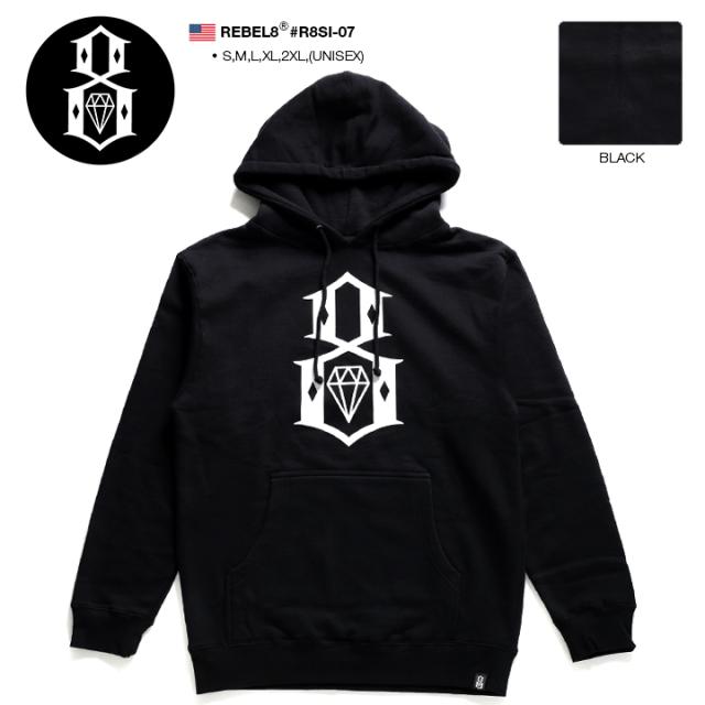 在庫処分大特価 Rebel8 パーカー ブランド 長袖 メンズ レディース 春秋冬用 黒 Mサイズ レベルエイト レベル8 フードパーカー スウェット おしゃれ かっ 短納期 早者勝ち Www Grouproma Com